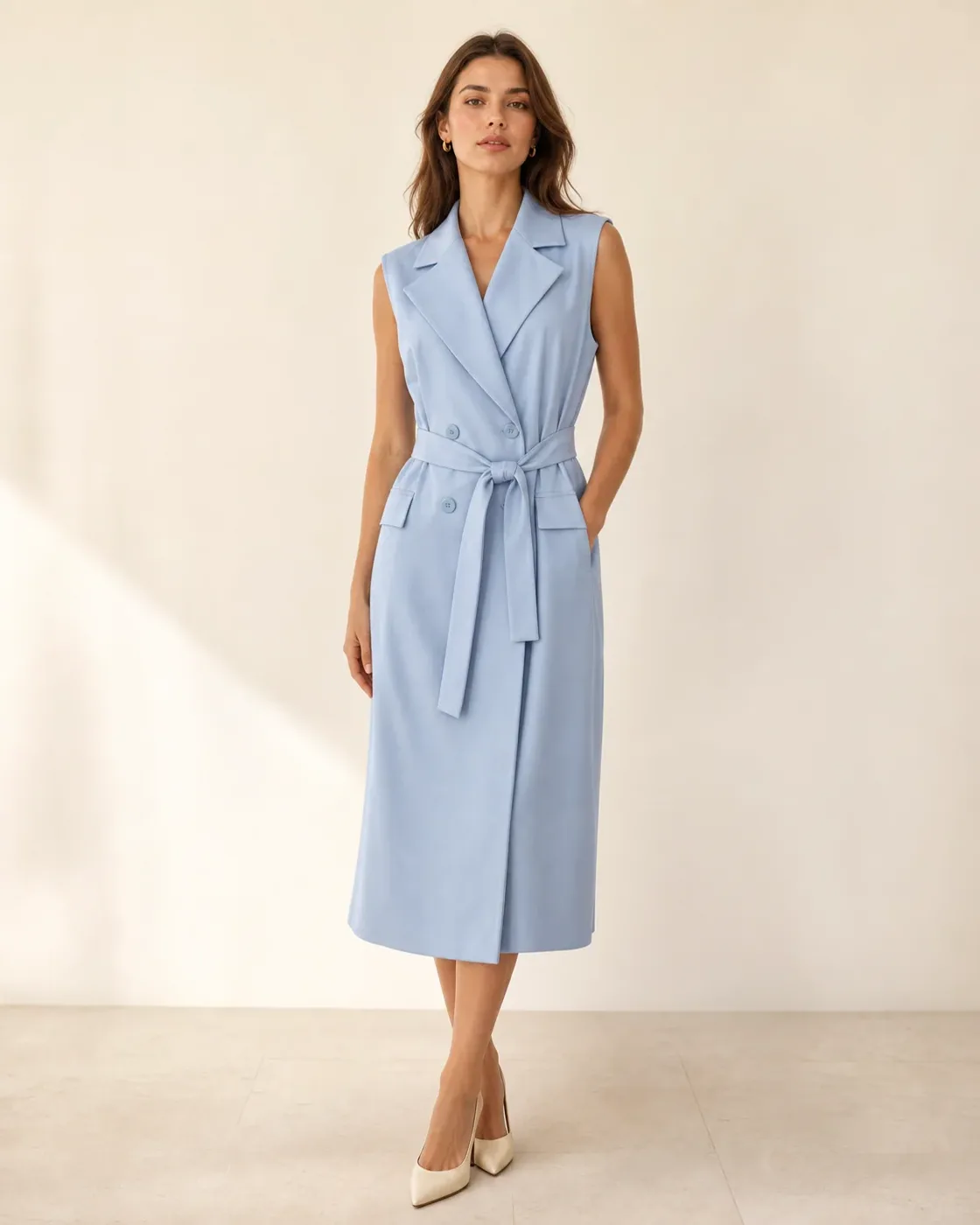 Powder Trench Dress